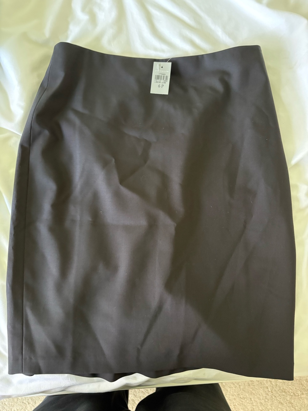 Ann Taylor Petite Black Dress with Zipper Detail